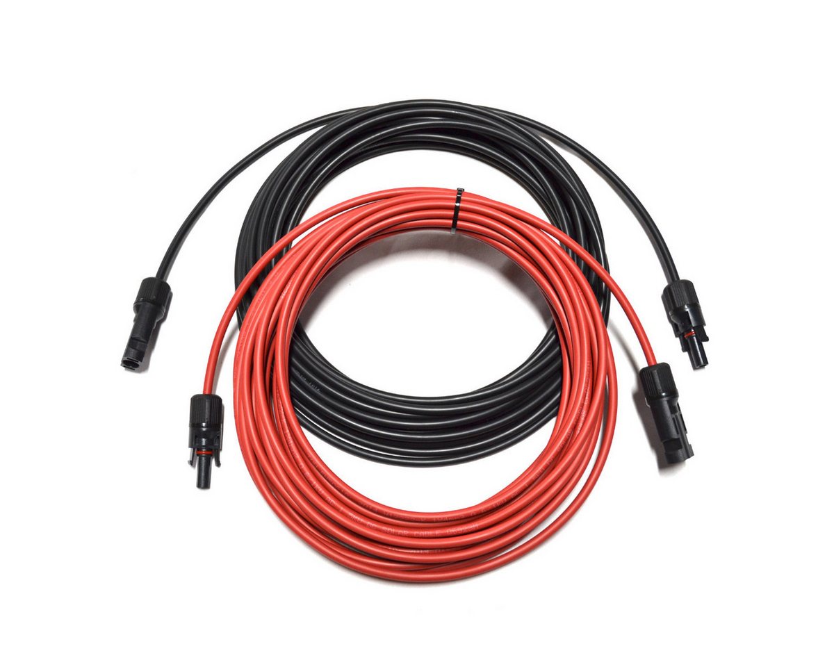 smartEC Solarkabel Verlängerungskabel 4 - 6mm² mit Stecker 2x 30m 6mm² Solarkabel, Außendurchmesser 5,2mm (3000 cm), Kabeltyp H1Z272-K IP68 Verlängerungskabel 5-30 Meter Bild 4