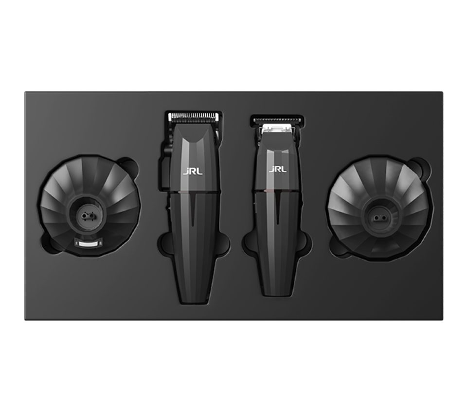 JRL Haarschneider Onyx Collection Combo Kit, Onyx Clipper & Trimmer inkl. Zubehör und 2 Ladestationen., Clipper & Trimmer Set, bis 5 Std. Laufzeit Bild 4