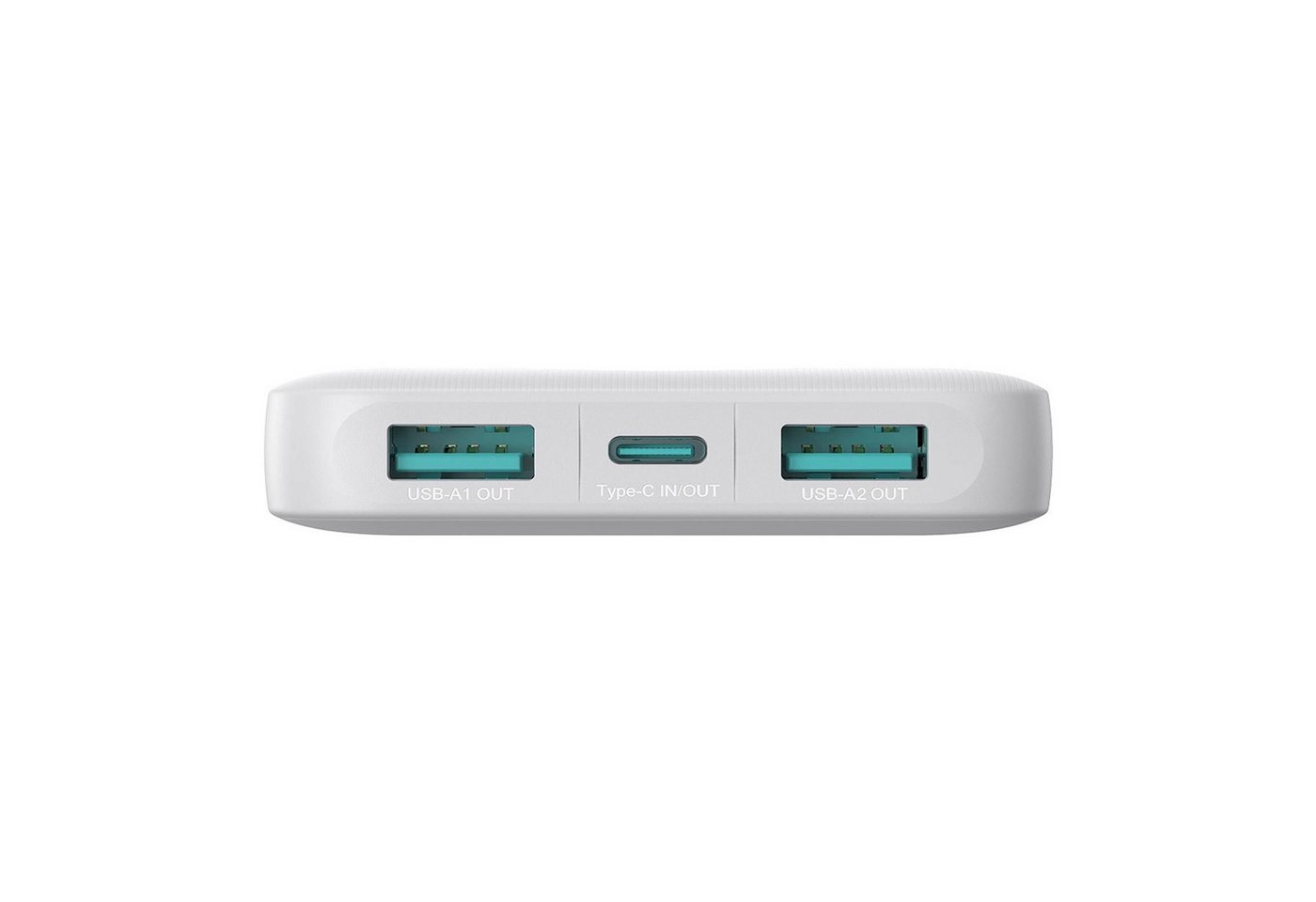 JOYROOM JR-PBF12 - 10000 mAh Powerbank mit 2x USB A, 1x USB-C Ladebuchse 10000 mAh (5 V), PowerBank 3x USB Akku Power Zusatz Batterie Typ C Charger Ladegerät Bild 3