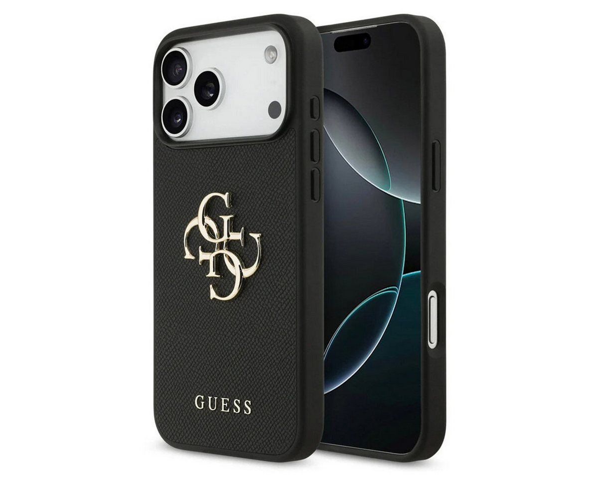 Guess Backcover Guess Big 4G Logo Hülle Grained Apple iPhone 17 Pro Max - Schwarz Bild 2