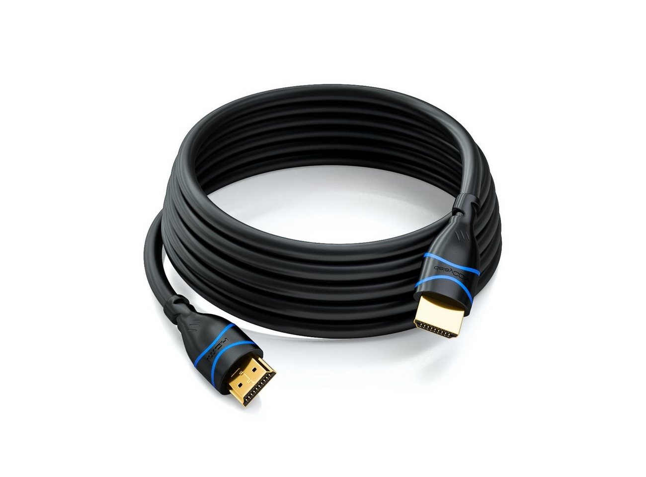 deleyCON deleyCON 0,5m HDMI Kabel HDMI 2.0 kompatibel 4K UHD 2160p FULL HD HDMI-Kabel Bild 2