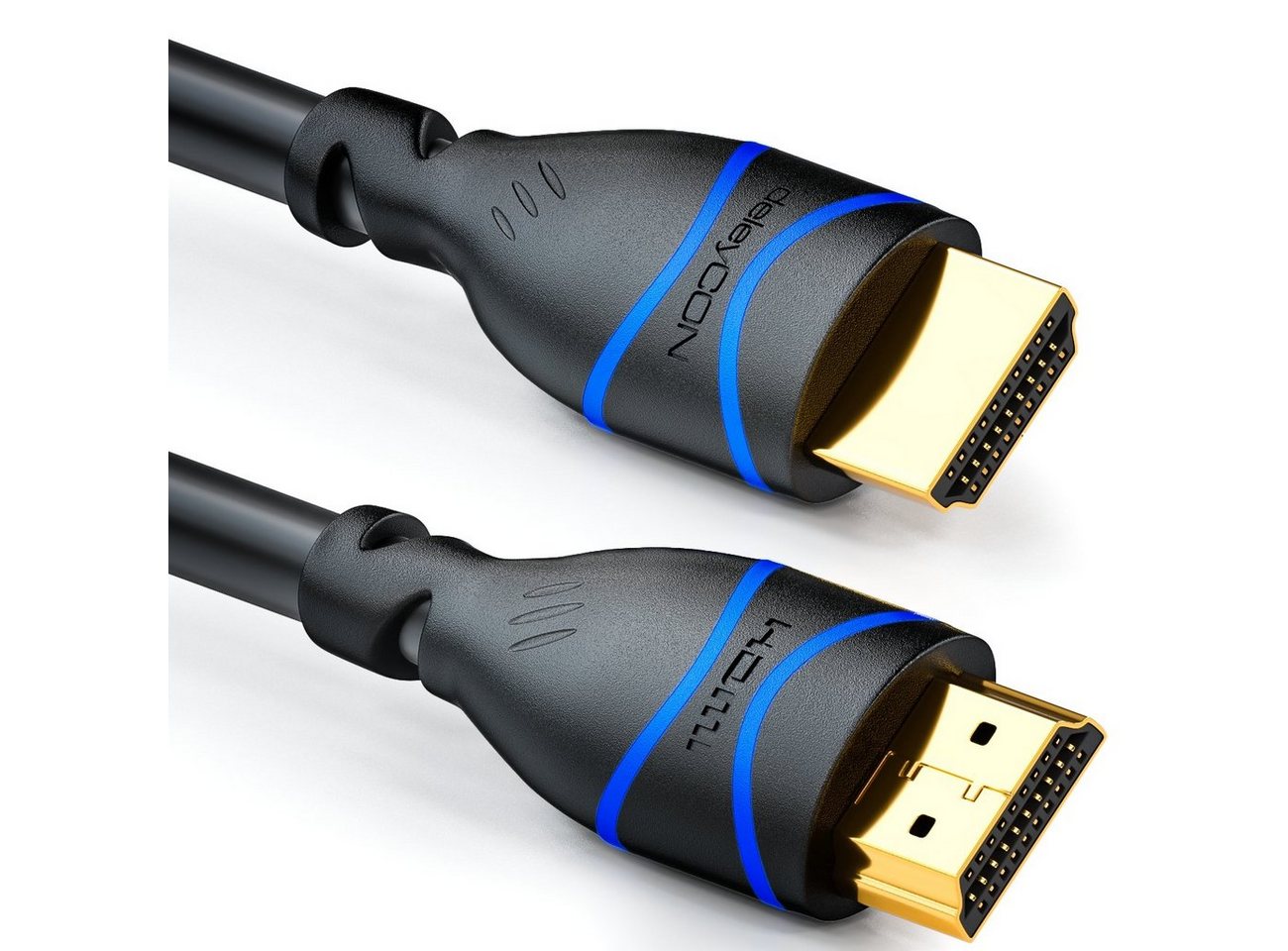 deleyCON deleyCON 0,5m HDMI Kabel HDMI 2.0 kompatibel 4K UHD 2160p FULL HD HDMI-Kabel Bild 3