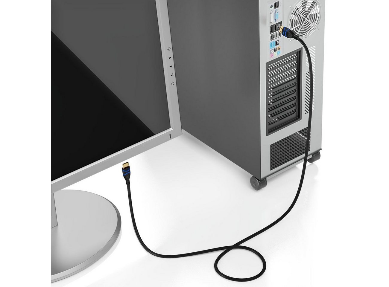 deleyCON deleyCON 0,5m HDMI Kabel HDMI 2.0 kompatibel 4K UHD 2160p FULL HD HDMI-Kabel Bild 5