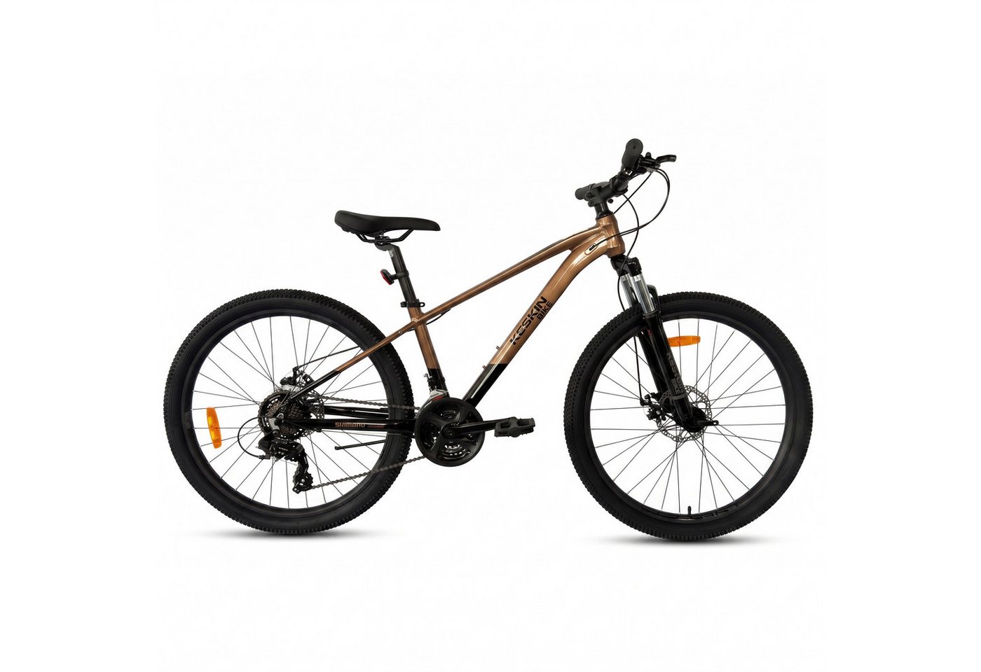 Keskin eBike Mountainbike Keskin MTB1, 29 Zoll Fahrrad für Herren Damen, Mädchen und Jungen, 21 Gang Shimano RD-TY300D/EF500 Schaltwerk, Kettenschaltung, (Aluminiumrahmen, mechanischen Scheibenbremsen), mit 29"x2,35" Luftreifen ideal für Gelände und Alltag Bild 2