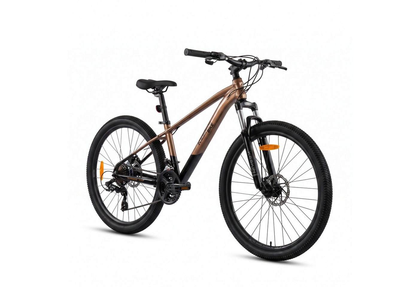 Keskin eBike Mountainbike Keskin MTB1, 29 Zoll Fahrrad für Herren Damen, Mädchen und Jungen, 21 Gang Shimano RD-TY300D/EF500 Schaltwerk, Kettenschaltung, (Aluminiumrahmen, mechanischen Scheibenbremsen), mit 29"x2,35" Luftreifen ideal für Gelände und Alltag Bild 3