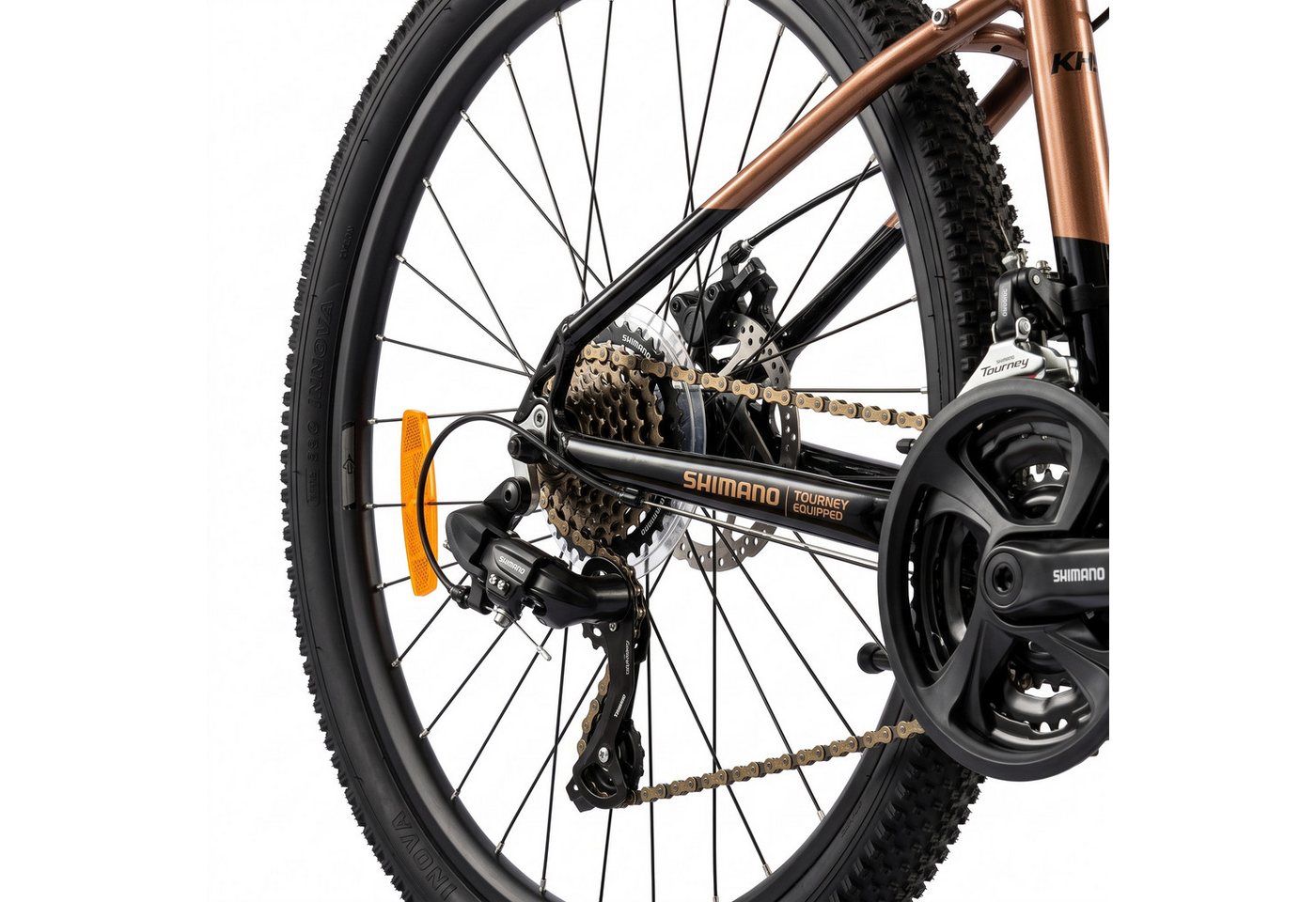 Keskin eBike Mountainbike Keskin MTB1, 29 Zoll Fahrrad für Herren Damen, Mädchen und Jungen, 21 Gang Shimano RD-TY300D/EF500 Schaltwerk, Kettenschaltung, (Aluminiumrahmen, mechanischen Scheibenbremsen), mit 29"x2,35" Luftreifen ideal für Gelände und Alltag Bild 4