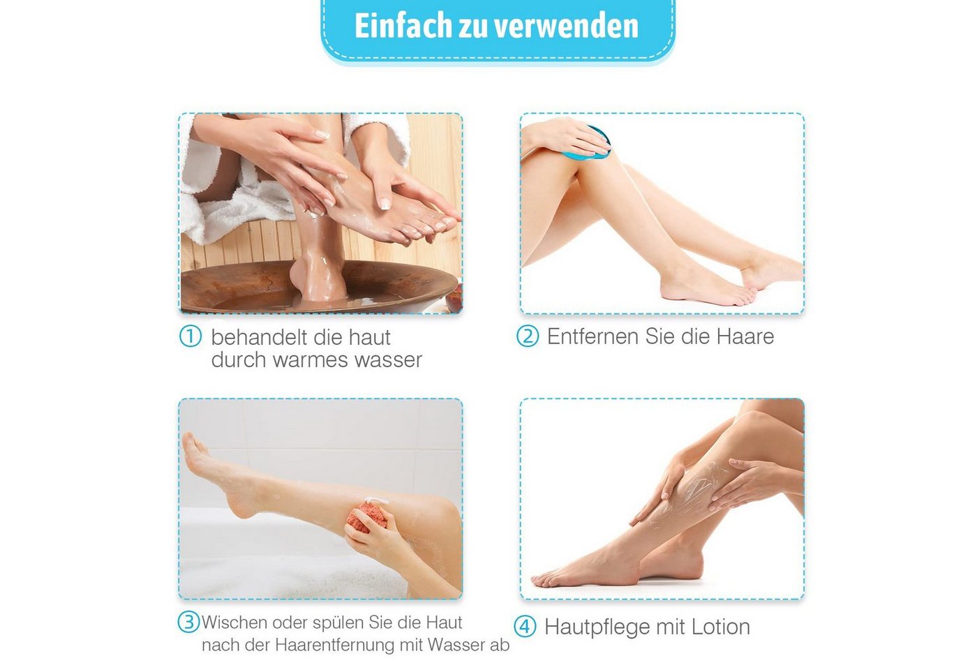 COOL-i ® Epilierer Kristall Haarentferner,Wiederverwendbar für glatte Haut, sanfte Haarentfernung ohne Klinge, Chemie & Plastik Bild 2