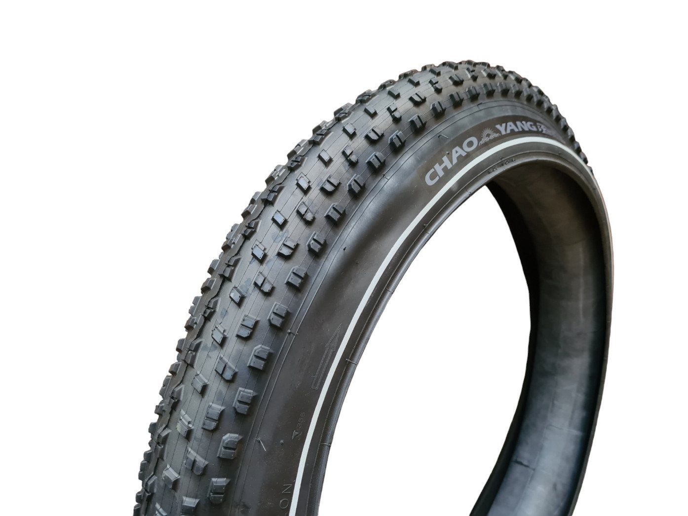 Chaoyang Fahrradreifen Fatbike 2 Stk Reifen Big Daddy 20x4.0 100-406 3mm Extra Pannenschutz, (2-tlg) Bild 2