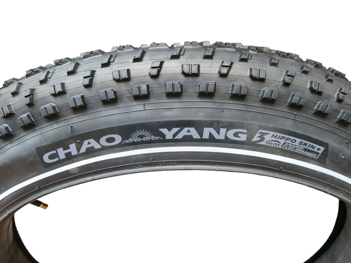 Chaoyang Fahrradreifen Fatbike 2 Stk Reifen Big Daddy 20x4.0 100-406 3mm Extra Pannenschutz, (2-tlg) Bild 3