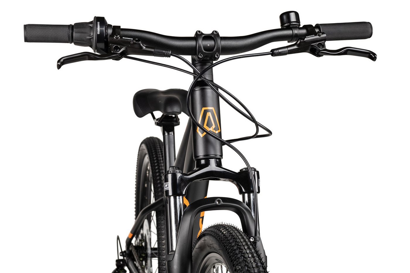 Axess Mountainbike Axess Stipe 24 Pro, 7 Gang Shimano Altus RD-M-310 Schaltwerk, Kettenschaltung, hydraulische Scheibenbremse schwarz/grau Bild 5