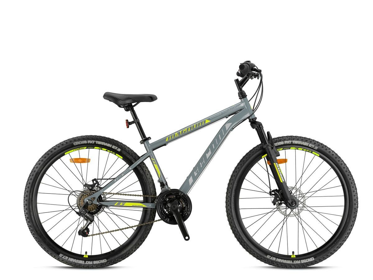T&Y Trade Mountainbike 24 Zoll Mountainbike Kinder MTB Fahrrad Rad Bike MAGNUM GRAU GRN26-079, 21 Gang Shimano, Kettenschaltung, Federgabel, 21 Gänge, Scheibenbremse, Disc