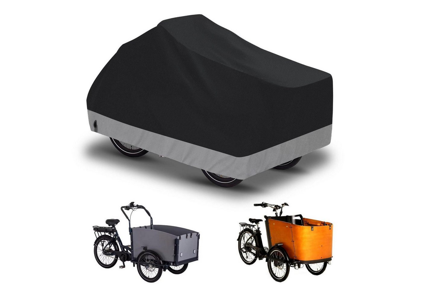 LuxusKollektion Fahrradschutzhülle Lastenrad Abdeckung 420D Oxford wasserdicht windfest Bild 4