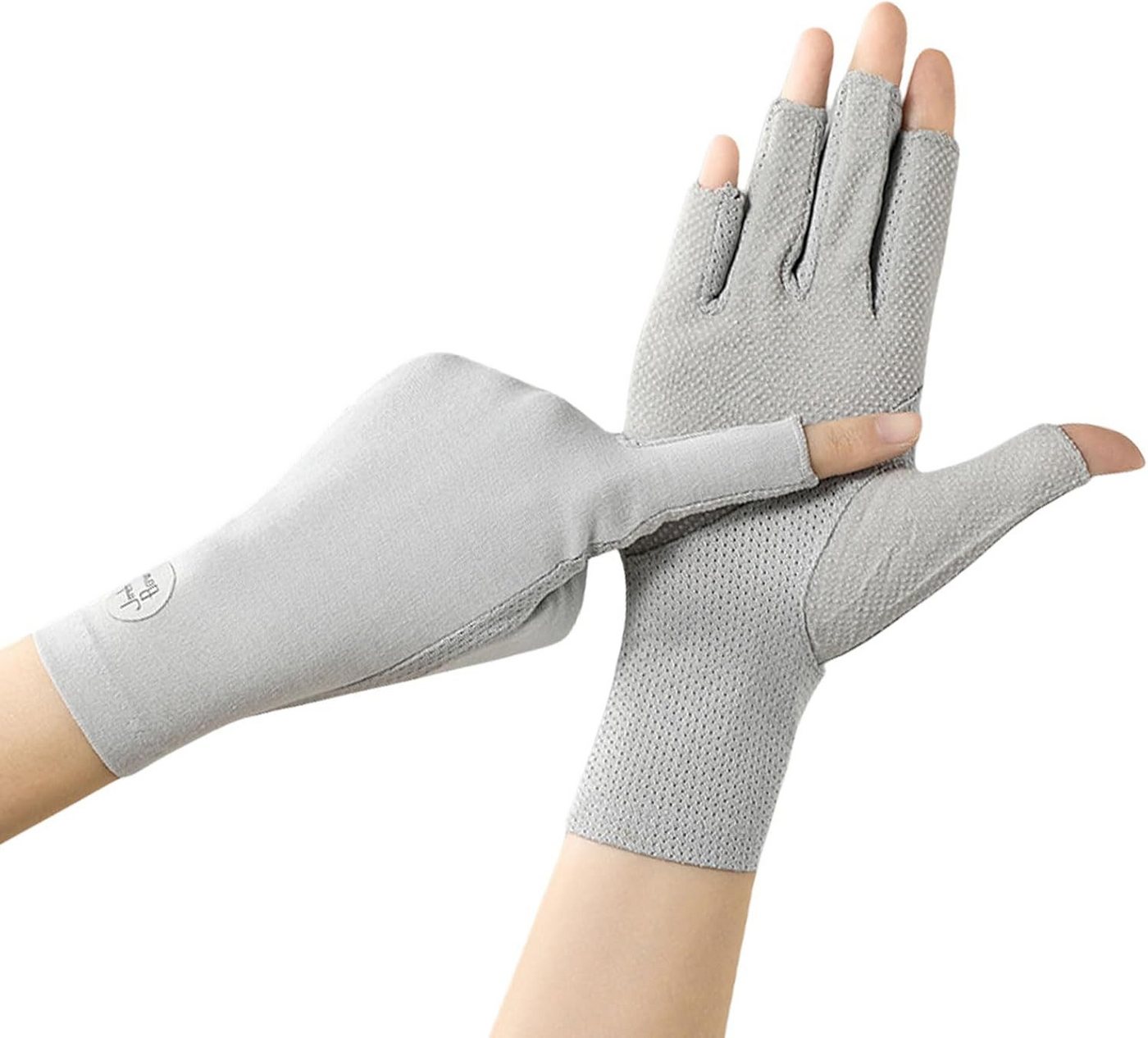 nsihing Fahrradhandschuhe Sommerhandschuhe für Damen, UV-Schutz, Halbfinger