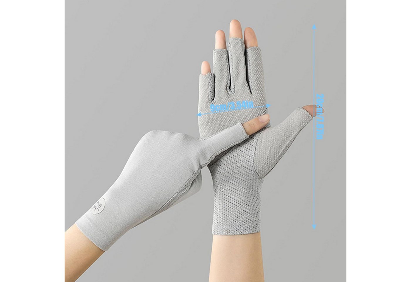 nsihing Fahrradhandschuhe Sommerhandschuhe für Damen, UV-Schutz, Halbfinger Bild 2