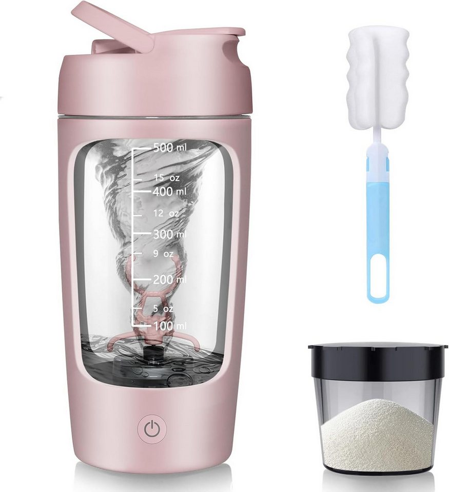 Vashoy Elektrischer Shaker 650 ML Elektrischer Shaker mit Pulverfach, BPA-freier, USB-C aufladbar, 7,4 W, Eiweiß Shaker Elektrisch für Potein Pulver und Milchshake Bild 2