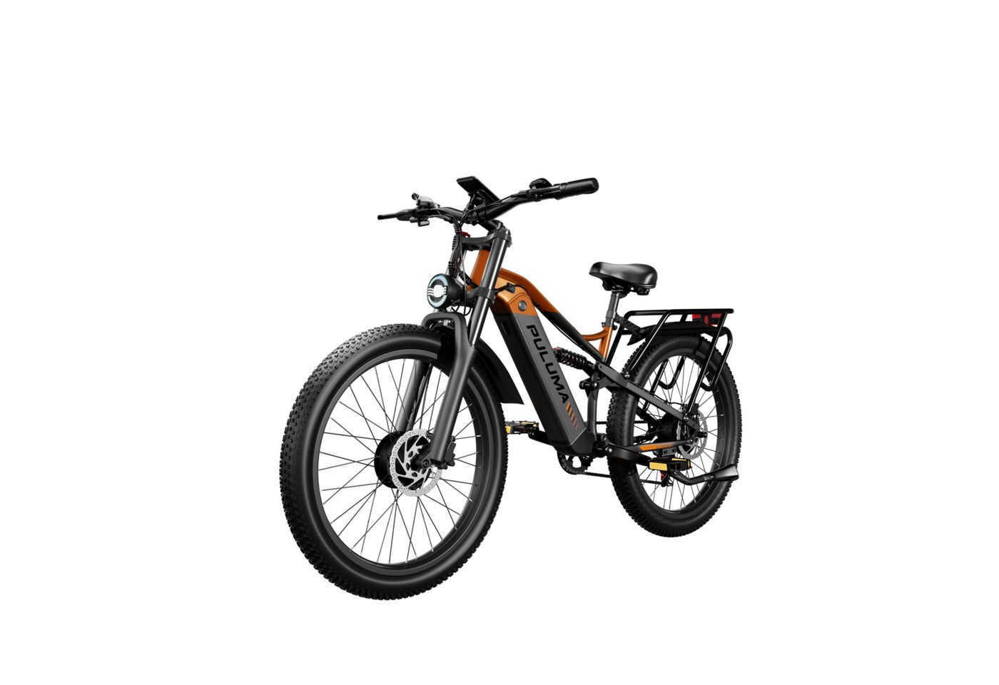 PixelPilot E-Bike Cityrad 26 Zoll Fully Fatbike mit 20Ah Akku, Shimano 7-Gang, DNM Dämpfung pro, 7 Gang, (Packung) Bild 4