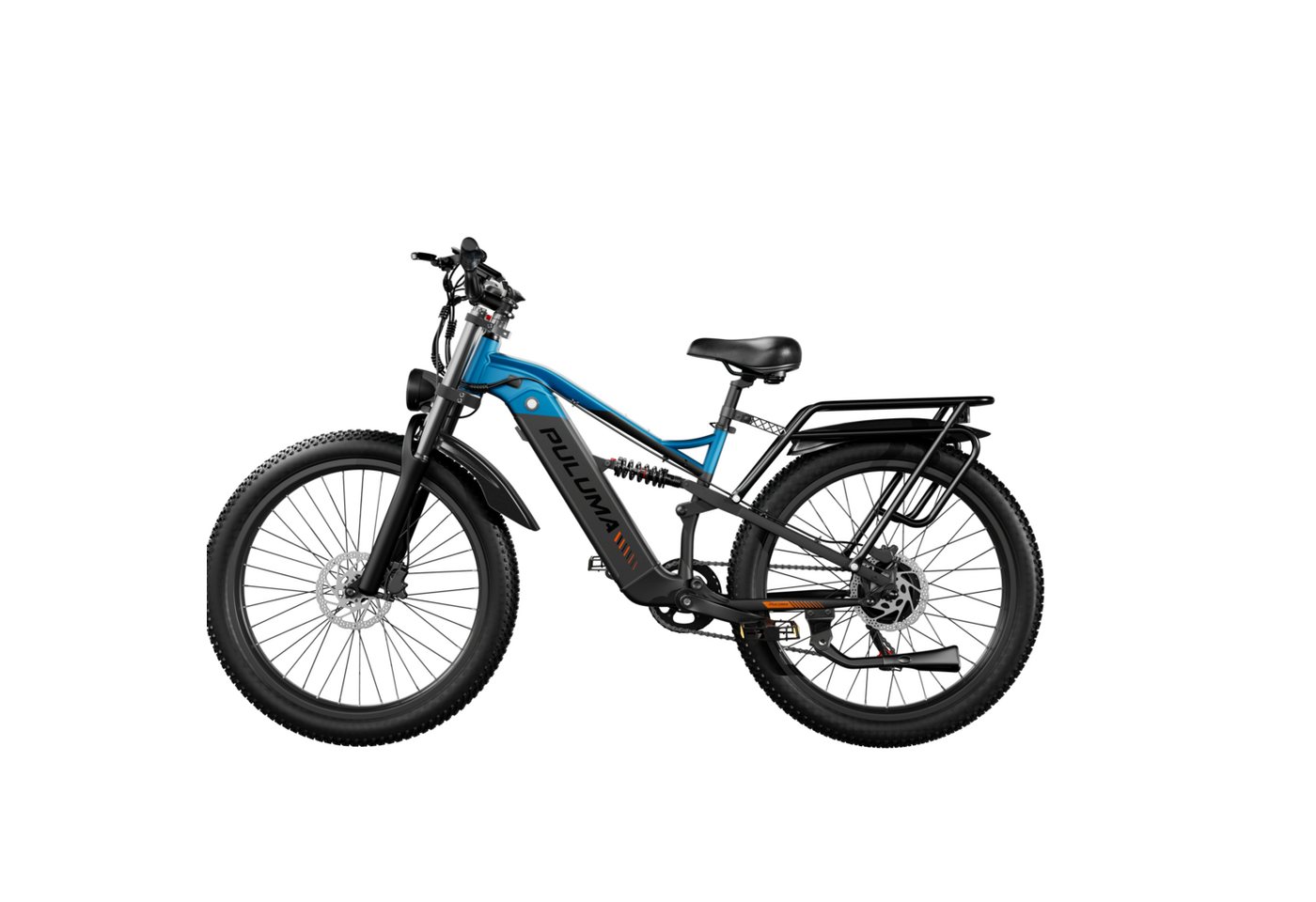 PixelPilot E-Bike Cityrad 26 Zoll Fully Fatbike 20Ah Akku, Shimano 7-Gang, DNM Dämpfung, 7 Gang Bild 3
