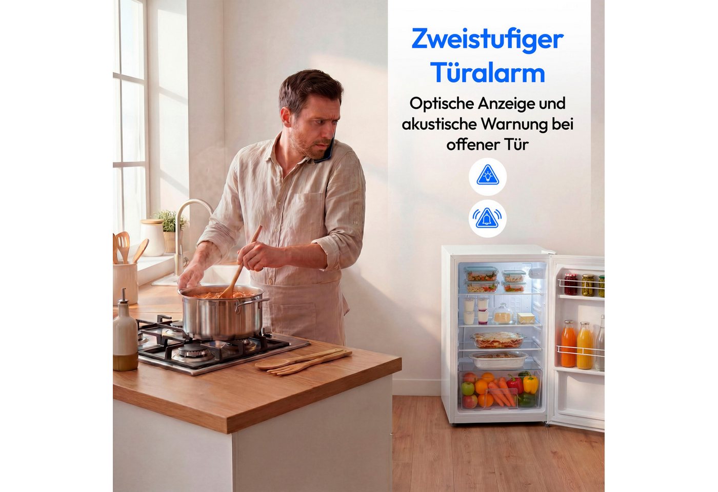 Medion® Kühlschrank MD370009, 84.5 cm hoch, 45 cm breit, LM76E Bild 2