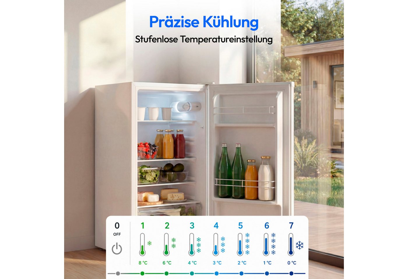 Medion® Kühlschrank MD370009, 84.5 cm hoch, 45 cm breit, LM76E Bild 5