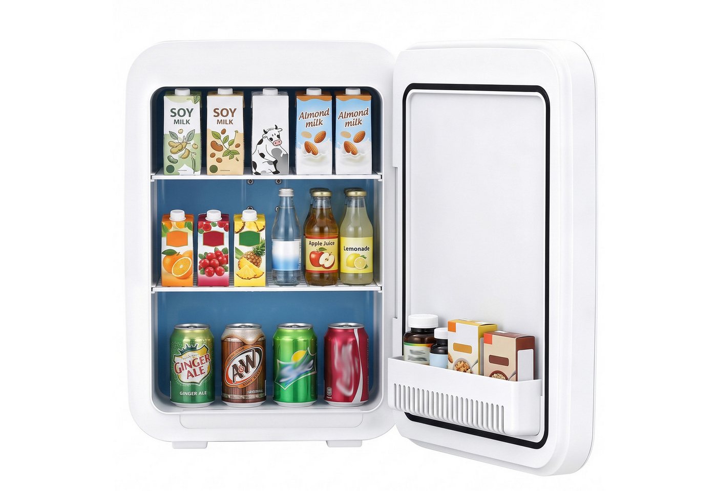 Rebonique Table Top Kühlschrank AQ-22L, 15L/21 Dosen Mini Kühlschrank, 17°C unter Umgebungstemperatur - 65°C Bild 5