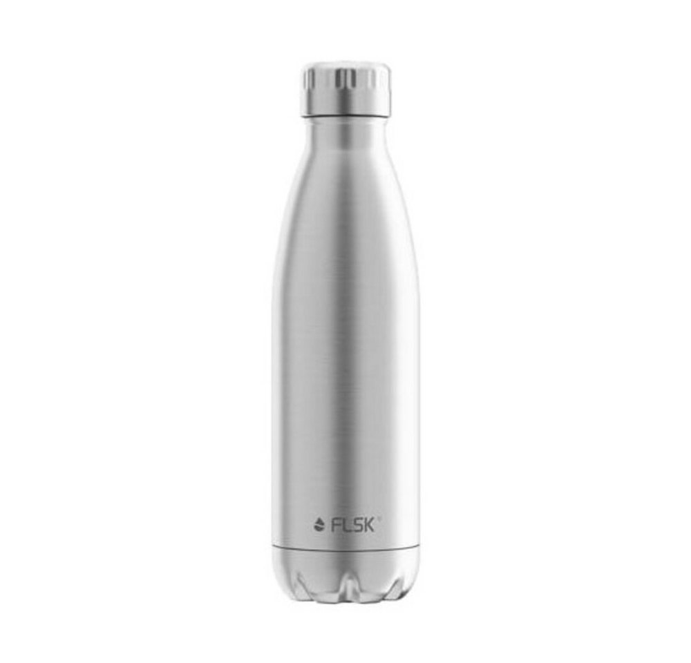 FLSK Isolierflasche Isolierflasche 0,5l Edelstahl, Isolierflasche, Ø7,1cm, Edelstahl, silber
