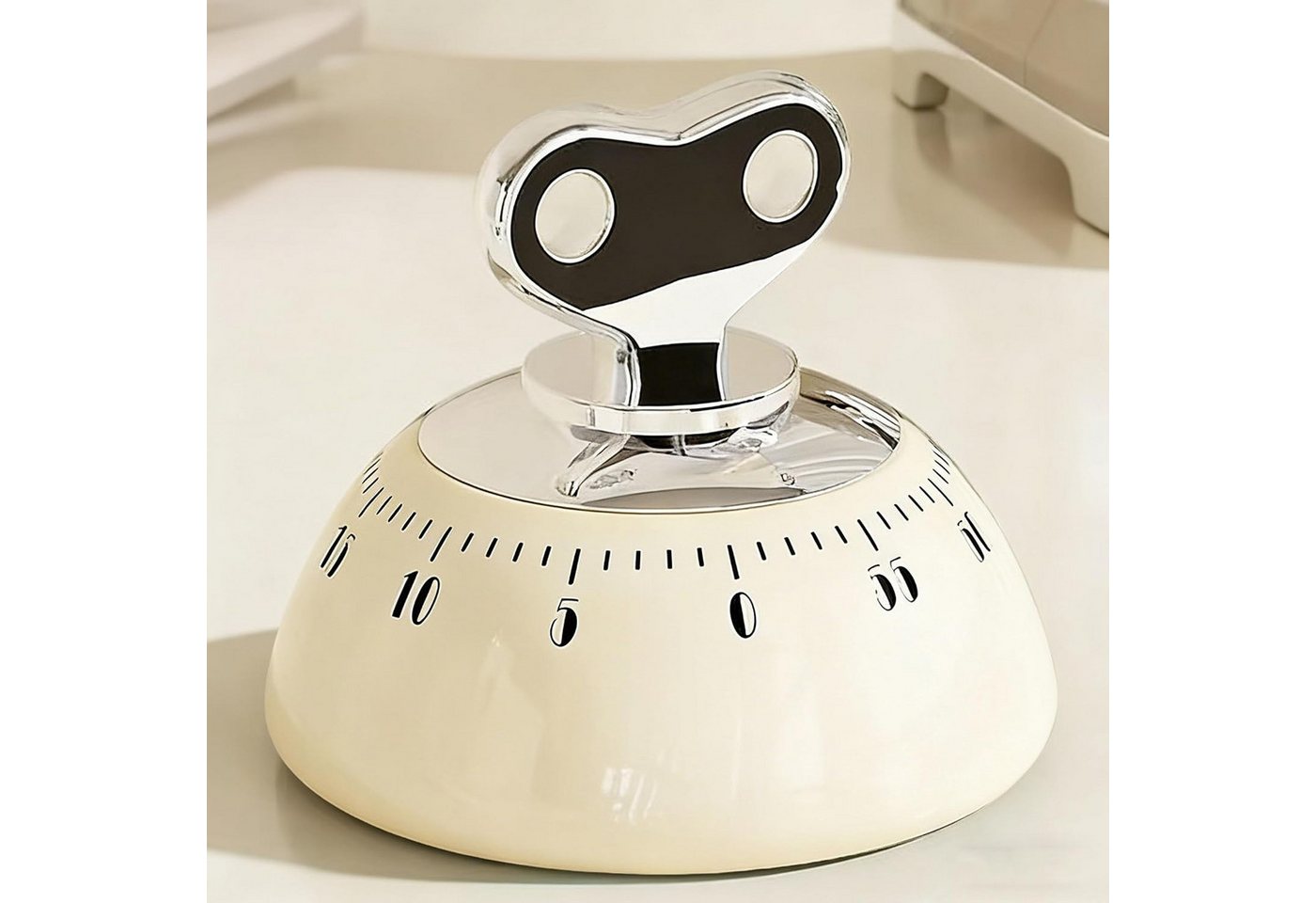BlingBin Küchentimer Magnetischer mechanischer Küchentimer 60 Min, Eieruhr mit lautem Alarm Kurzzeitwecker für Küche, Büro und Studium Bild 4