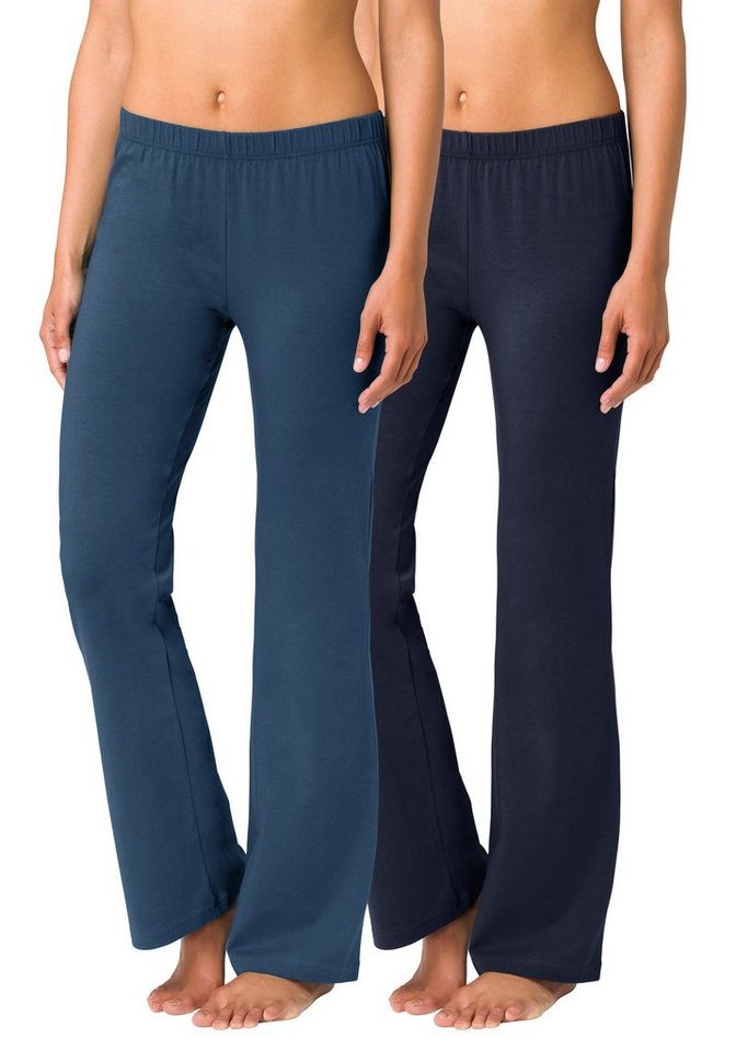 Vivance Active by Lascana Jazzpants (2er-Pack) mit leicht ausgestelltem Bein, Loungewear