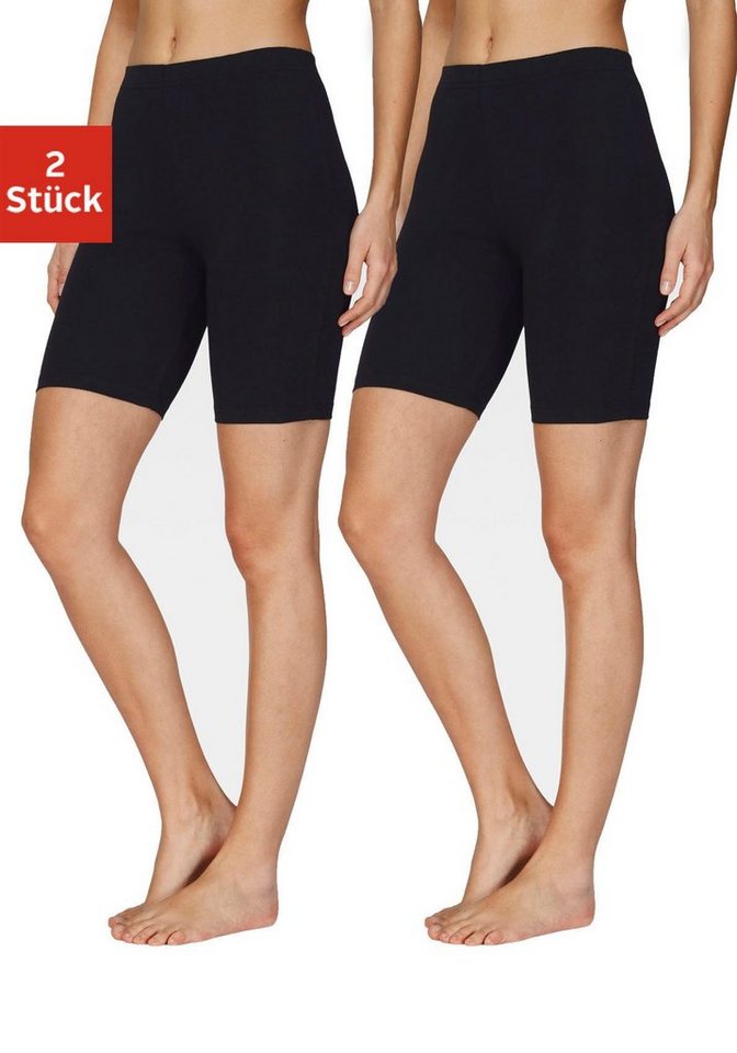 Vivance Active by Lascana Radlerhose (2er-Pack) mit Gummibund, Loungewear