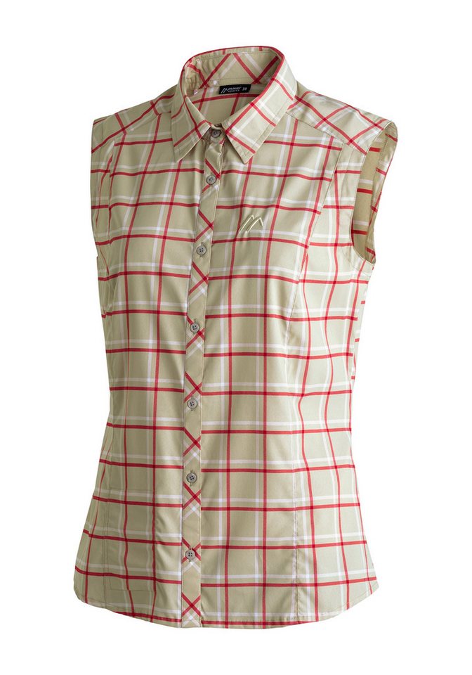 Maier Sports Funktionsbluse Sana sleeveless ärmellose Damen Bluse, sommerliches Blusen-Shirt, Karobluse, Reg. Fit Bild 3