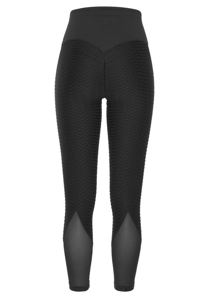 Vivance Active by Lascana Funktionsleggings mit Wabendesign und Mesheinsatz Bild 5