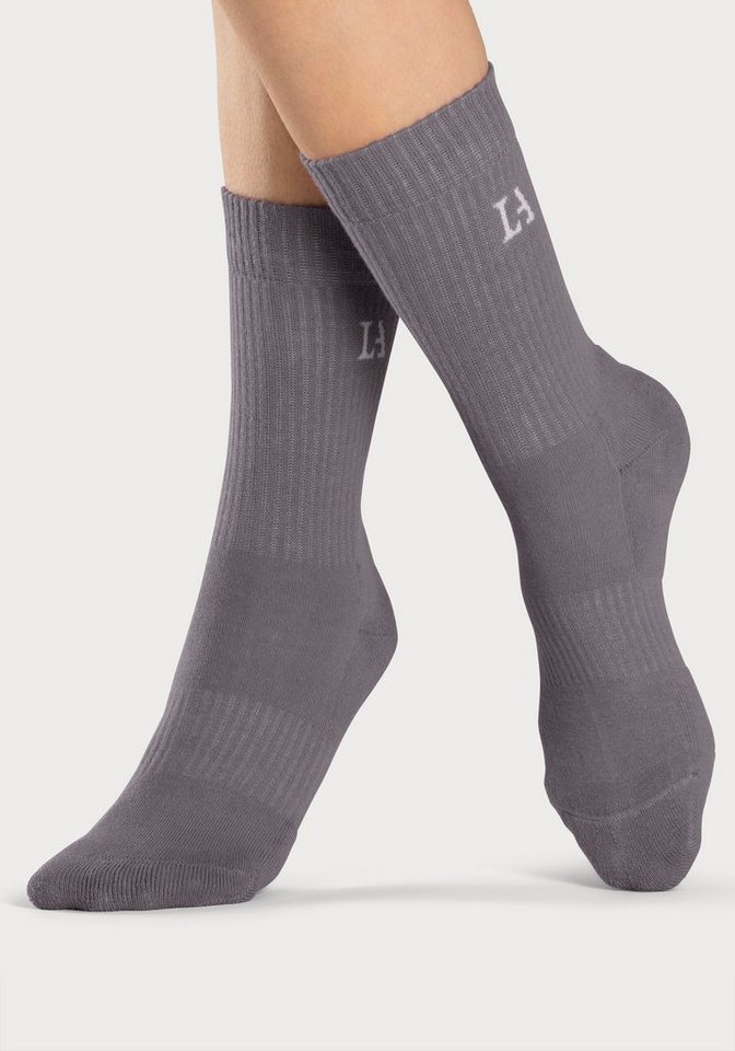 LASCANA ACTIVE Tennissocken Sportsocken Damen, Laufsocken, Wandersocken (Packung, 6-Paar, Crew Socken) mit Baumwoll Frottee