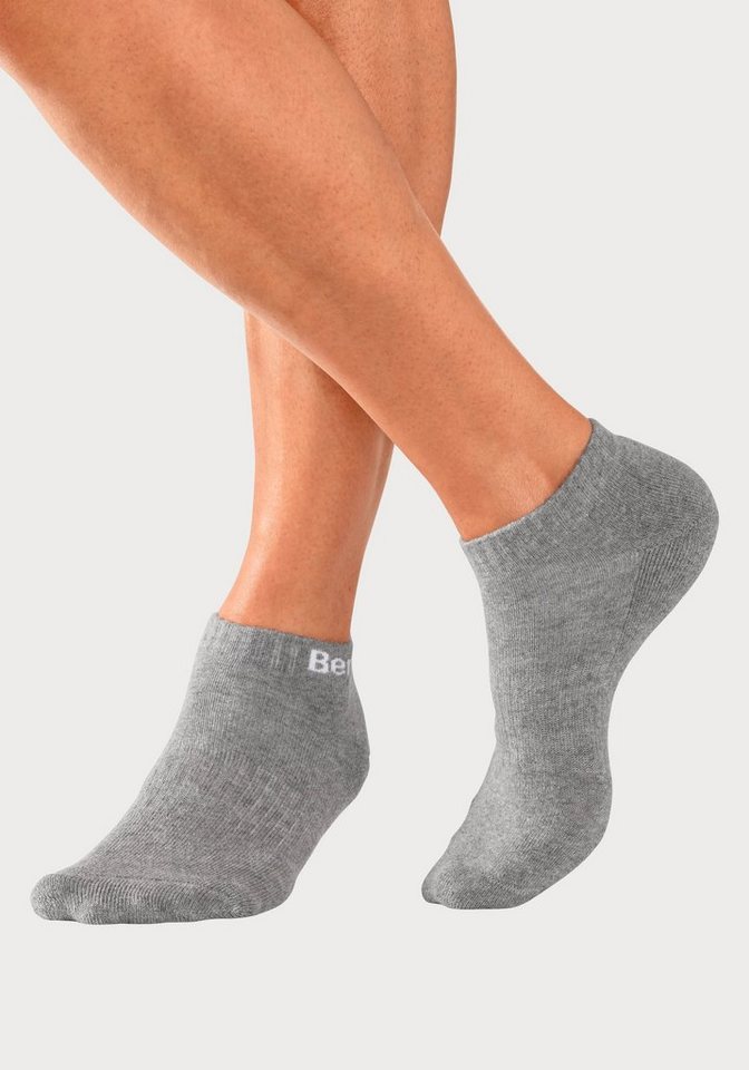 Bench. Sportsocken Damen Herren Kurzsocken, Halbhohe Socken (Packung, 6-Paar, Quarter Gr. 35-38 bis 47-48) Tennis Kurzsocken mit Halbfußfrottee