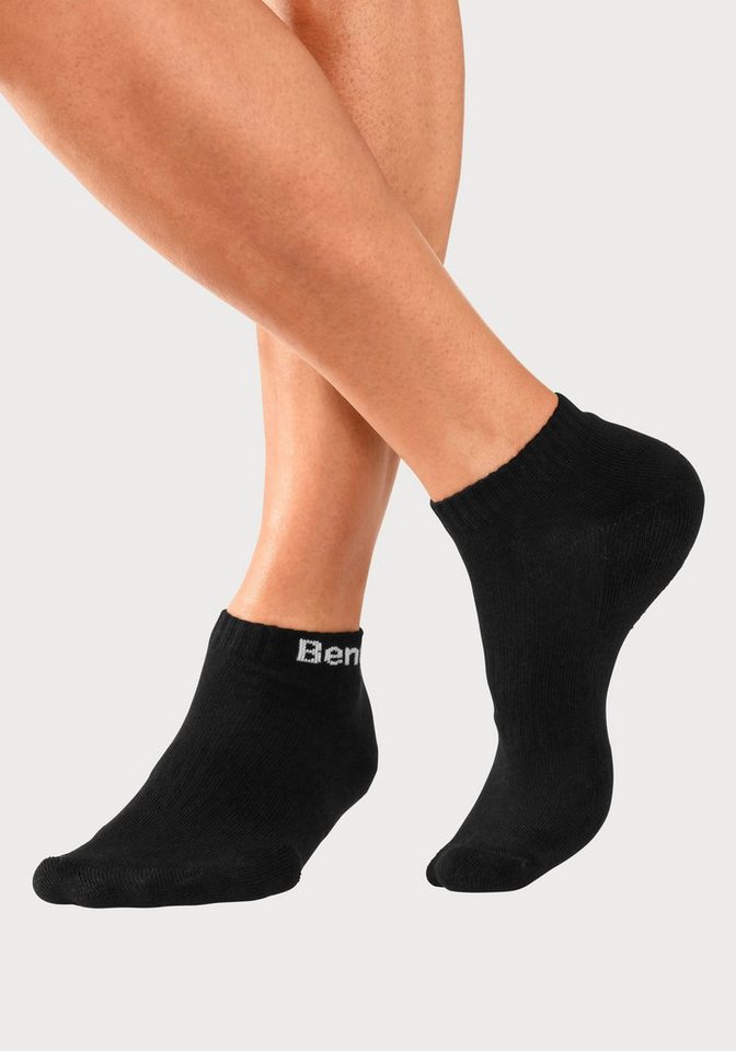 Bench. Sportsocken Damen Herren Kurzsocken, Halbhohe Socken (Packung, 6-Paar, Quarter Gr. 35-38 bis 47-48) Tennis Kurzsocken mit Halbfußfrottee Bild 2