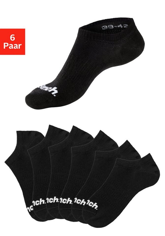 Bench. Sportsocken Damen Herren Sneaker Socken, Niedrige Socken (Packung, 6-Paar, No Show Gr. 35-38 bis 47-48) Sneakersocken verschwinden im Schuh