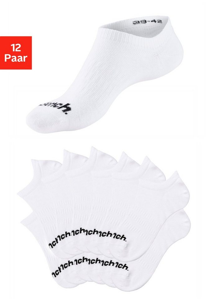 Bench. Sportsocken Damen Herren Sneaker Socken, Laufsocken verschwinden im Schuh (Packung, 12-Paar, No Show Gr. 35-38 bis 47-48) in der Großpackung mit Arch Support Bild 4