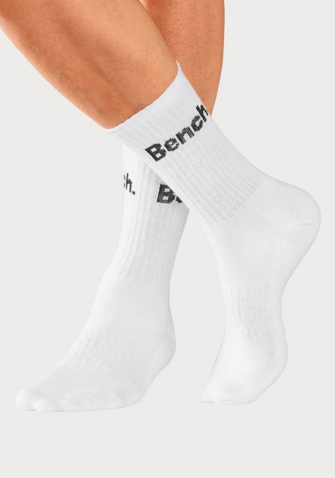 Bench. Tennissocken Damen Herren Sportsocken, Laufsocken, (Packung, 12-Paar, Crew-Socken, Großpackung) mit Fuß Polsterung, Baumwoll Frottee Bild 2