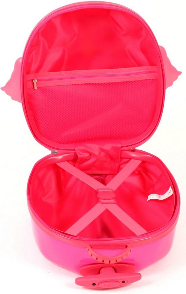 CHIC2000 Kinderkoffer Bouncie, Eule, Pink, 2 Rollen, Hartschalen-Trolley Bild 2