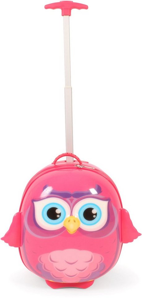 CHIC2000 Kinderkoffer Bouncie, Eule, Pink, 2 Rollen, Hartschalen-Trolley Bild 4