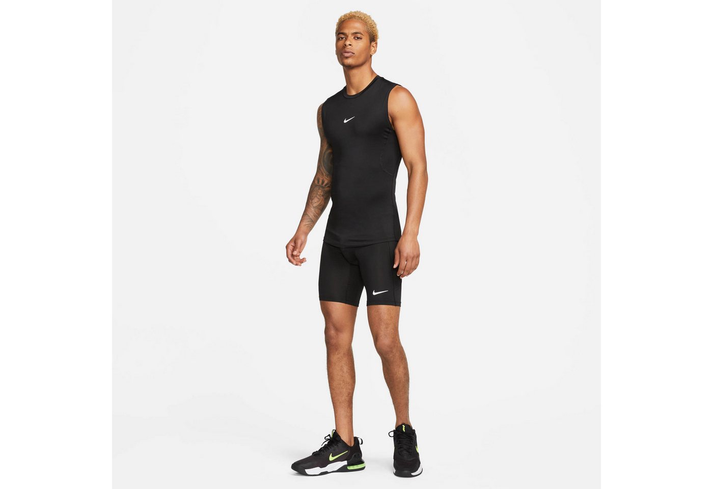 Nike Trainingstights M NP DF LONG SHORT mit körpernaher Passform, schnell trocknend, atmungsaktiv Bild 2