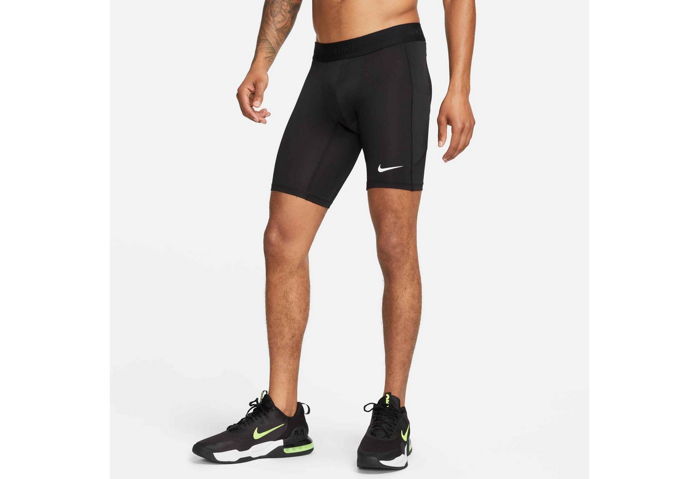 Nike Trainingstights M NP DF LONG SHORT mit körpernaher Passform, schnell trocknend, atmungsaktiv Bild 4
