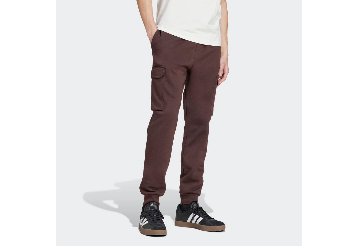 adidas Sportswear Sporthose ESSENTIALS FLEECE REGULAR TAPERED Jogginghose Cargo aus weichem Fleece-Material Bild 3