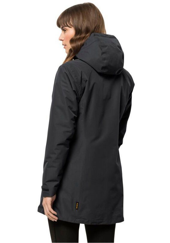 Jack Wolfskin Funktionsmantel HEIDELSTEIN INS JKT W hochschließender Kragen, hoch geschlossener Ausschnitt, atmungsaktiv