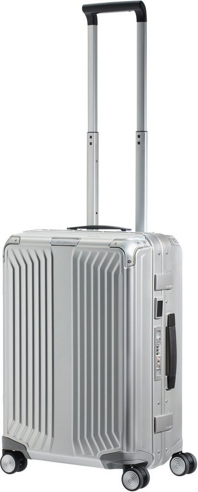 Samsonite Hartschalen-Trolley LITE-BOX ALU, 4 Rollen, aus Aluminium, mit voll gefüttertem Innenraum, mit Kantenschutz Bild 3