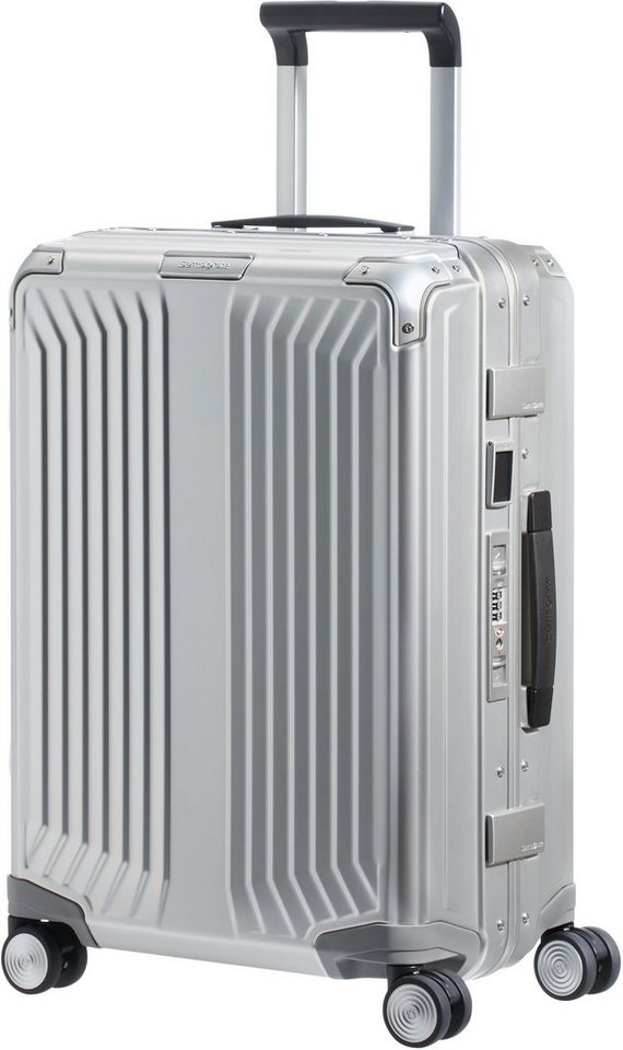 Samsonite Hartschalen-Trolley LITE-BOX ALU, 4 Rollen, aus Aluminium, mit voll gefüttertem Innenraum, mit Kantenschutz Bild 5