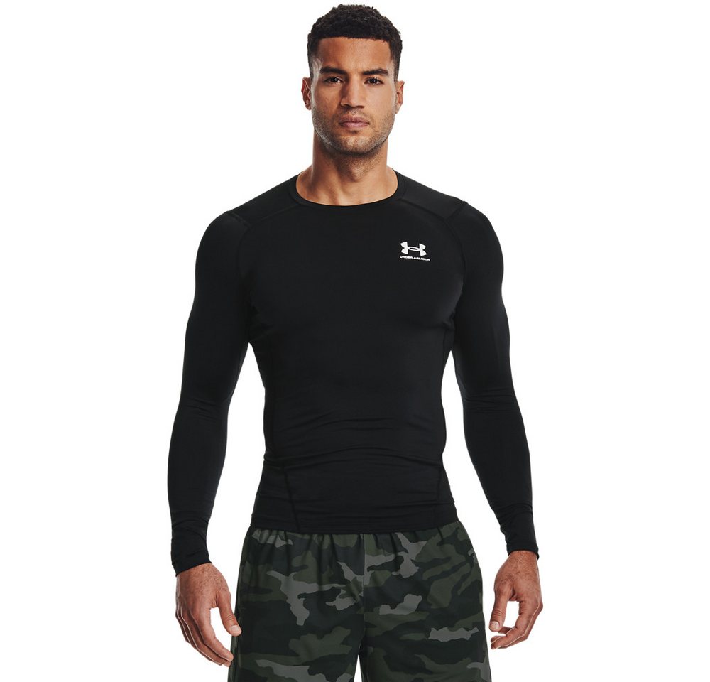 Under Armour® Trainingsshirt UA HG ARMOUR COMP LONG SLEEVE Langarm-Ausführung, mit Rundhalsausschnitt, schnell trocknend