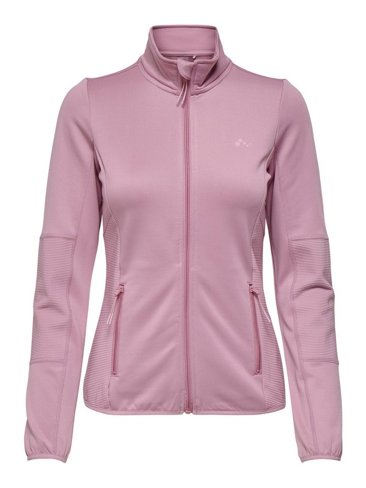 ONLY Play Trainingsjacke ONPJETTA HN FLEECE JCK - NOOS Regular Fit, aus Polyester und Elasthan, mit Stehkragen