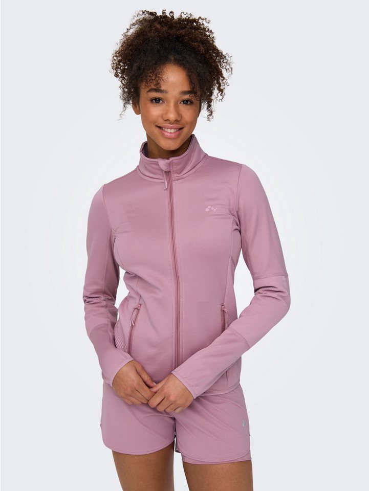 ONLY Play Trainingsjacke ONPJETTA HN FLEECE JCK - NOOS Regular Fit, aus Polyester und Elasthan, mit Stehkragen Bild 2