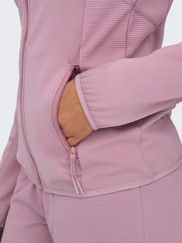 ONLY Play Trainingsjacke ONPJETTA HN FLEECE JCK - NOOS Regular Fit, aus Polyester und Elasthan, mit Stehkragen Bild 4