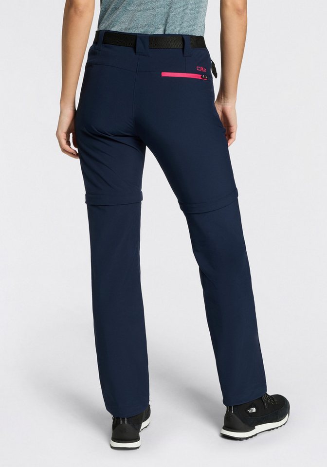 CMP Zip-off-Hose WOMAN ZIP OFF PANT (Set, mit Gürtel) mit Reißverschlusstaschen, elastisches Material, schnell trocknend Bild 3