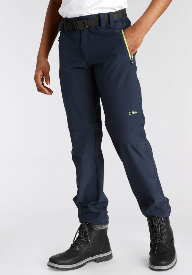 CMP Zip-off-Hose KID ZIP OFF PANT (Set, mit Gürtel) für Kinder, mit Zip-off-Funktion, elastisch, atmungsaktiv